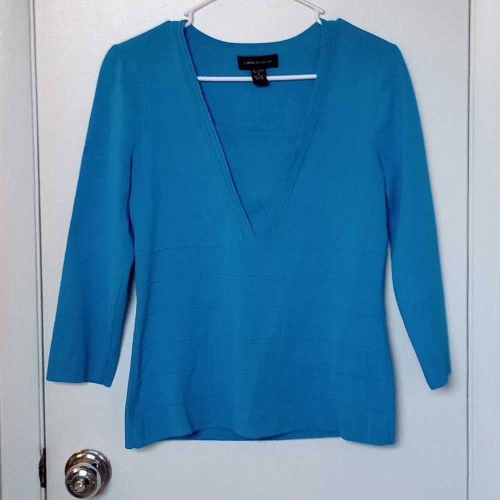 CABLE & GAUGE WOMENS PULLOVER MEDIUM TOP